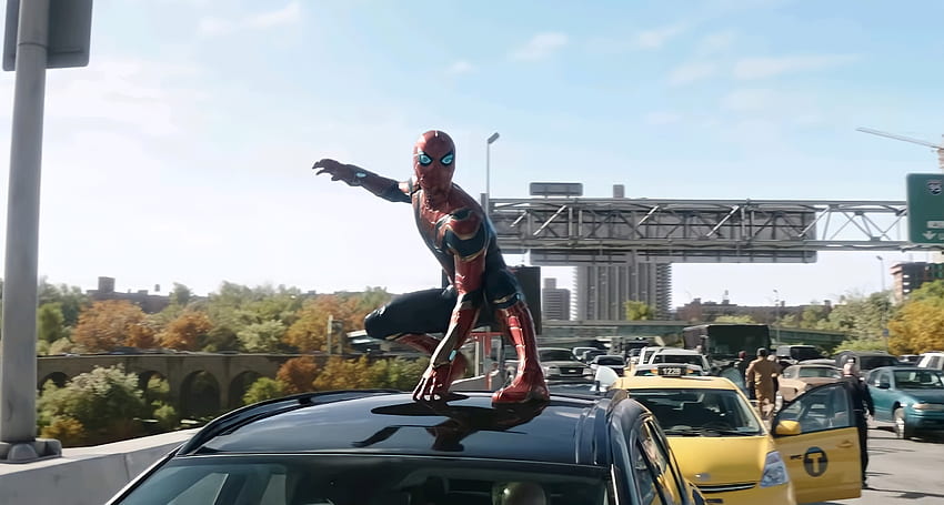 Spider Man: NWH, nowayhome, Brückenkampf, Spiderman HD-Hintergrundbild