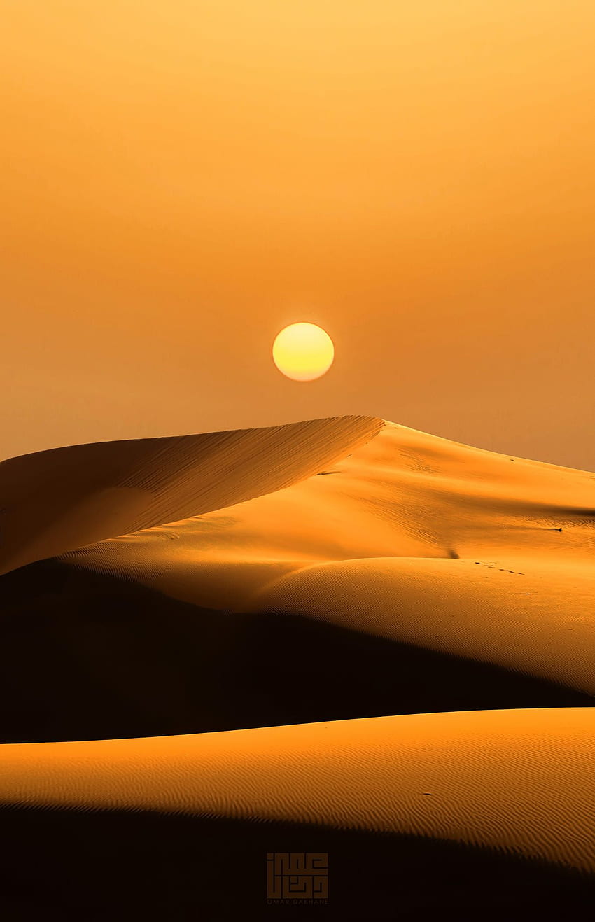 Sensual Sets of the Sun!, 아라비아 사막의 밤 HD 전화 배경 화면