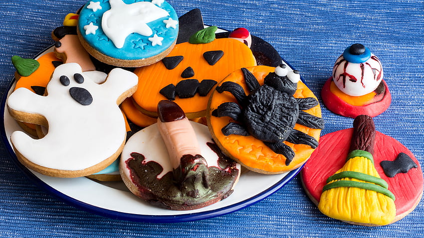 Halloween Food Cookies Holidays Design HD wallpaper