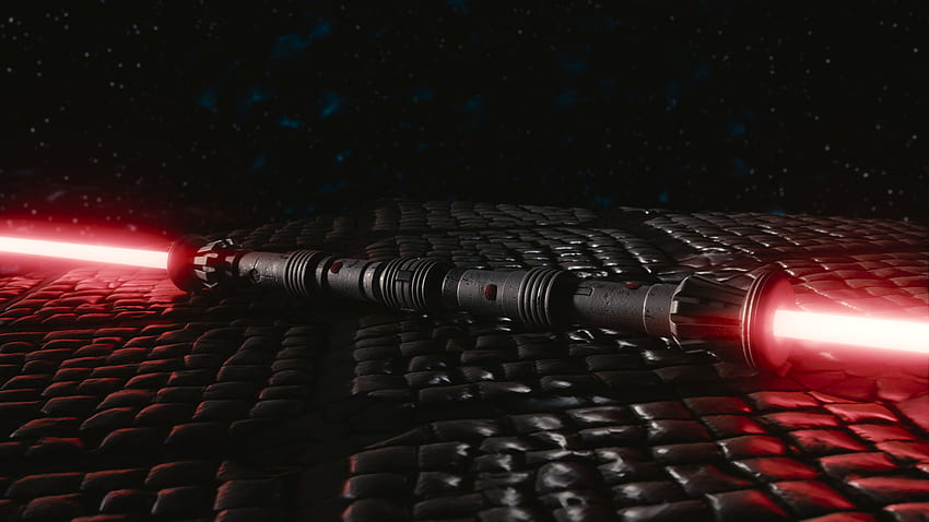 Светлинен меч на Дарт Мол от Междузвездни войни HD тапет