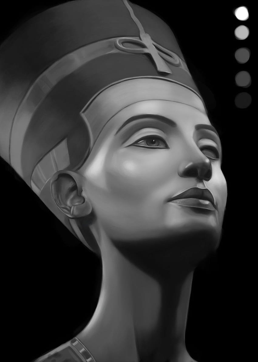 Nefertiti Rainha do Egito WIP. Tatuagem do Egito, Arte de Nefertiti, Arte do antigo Egito Papel de parede de celular HD