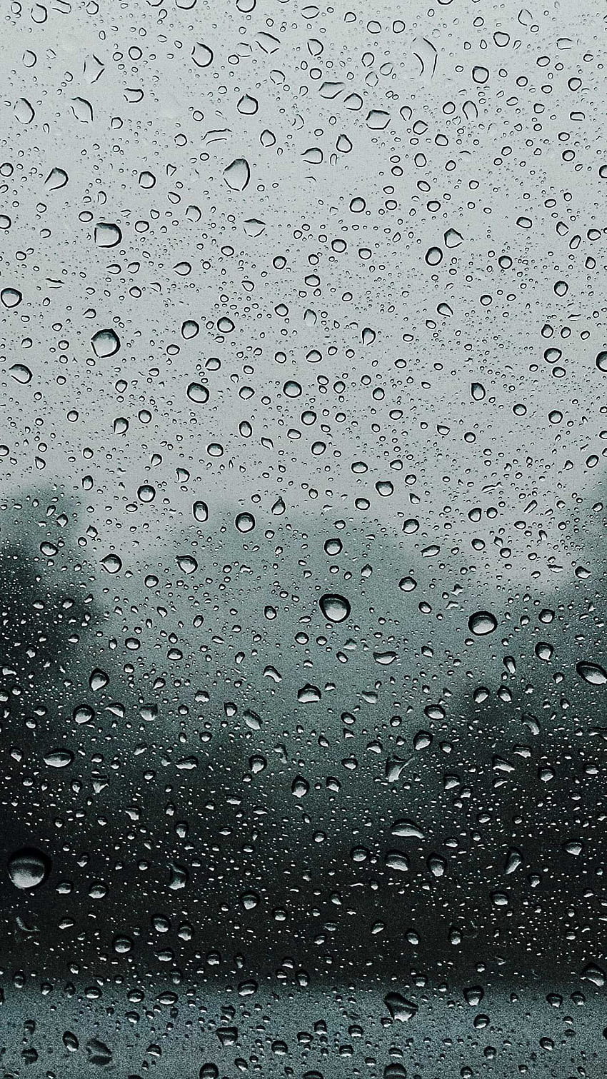 Drops rain glass iPhone . iPhone rain, Rainy , Rain , Grey Rain HD phone wallpaper