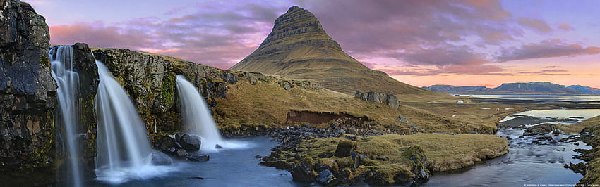 Layar Ganda Islandia, Islandia Dual Monitor Wallpaper HD