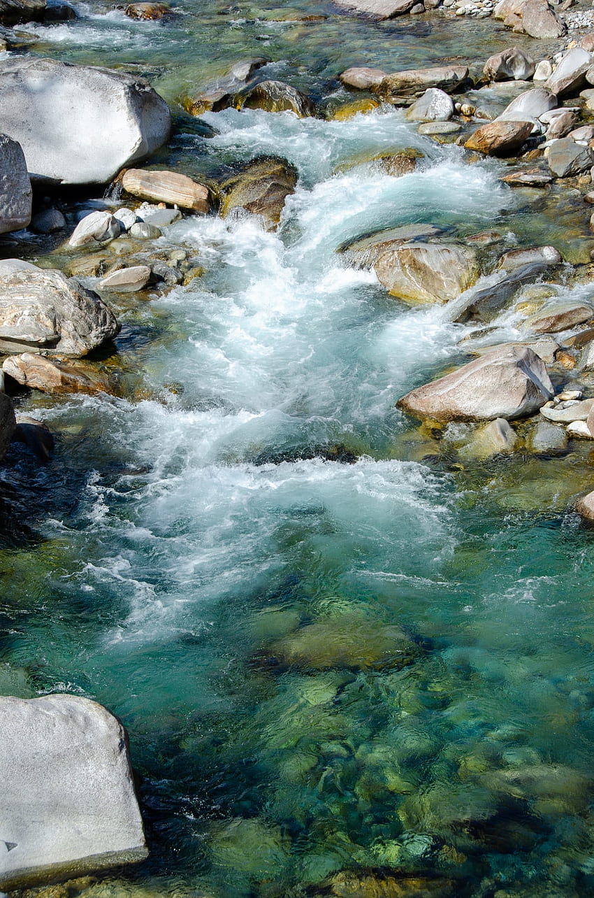 Flussfluss, fließender Fluss HD-Handy-Hintergrundbild