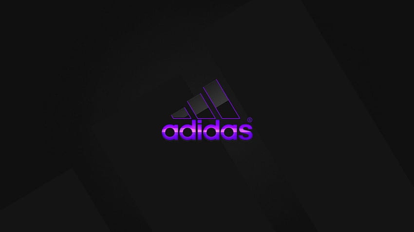 Adidas Logo, Purple Adidas HD wallpaper