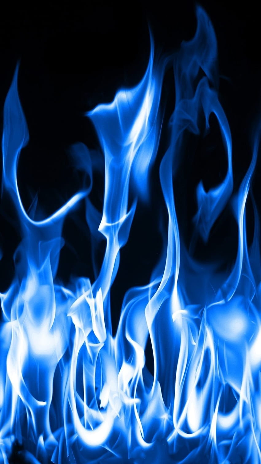 Fond de flamme bleue, feu bleu Fond d'écran de téléphone HD