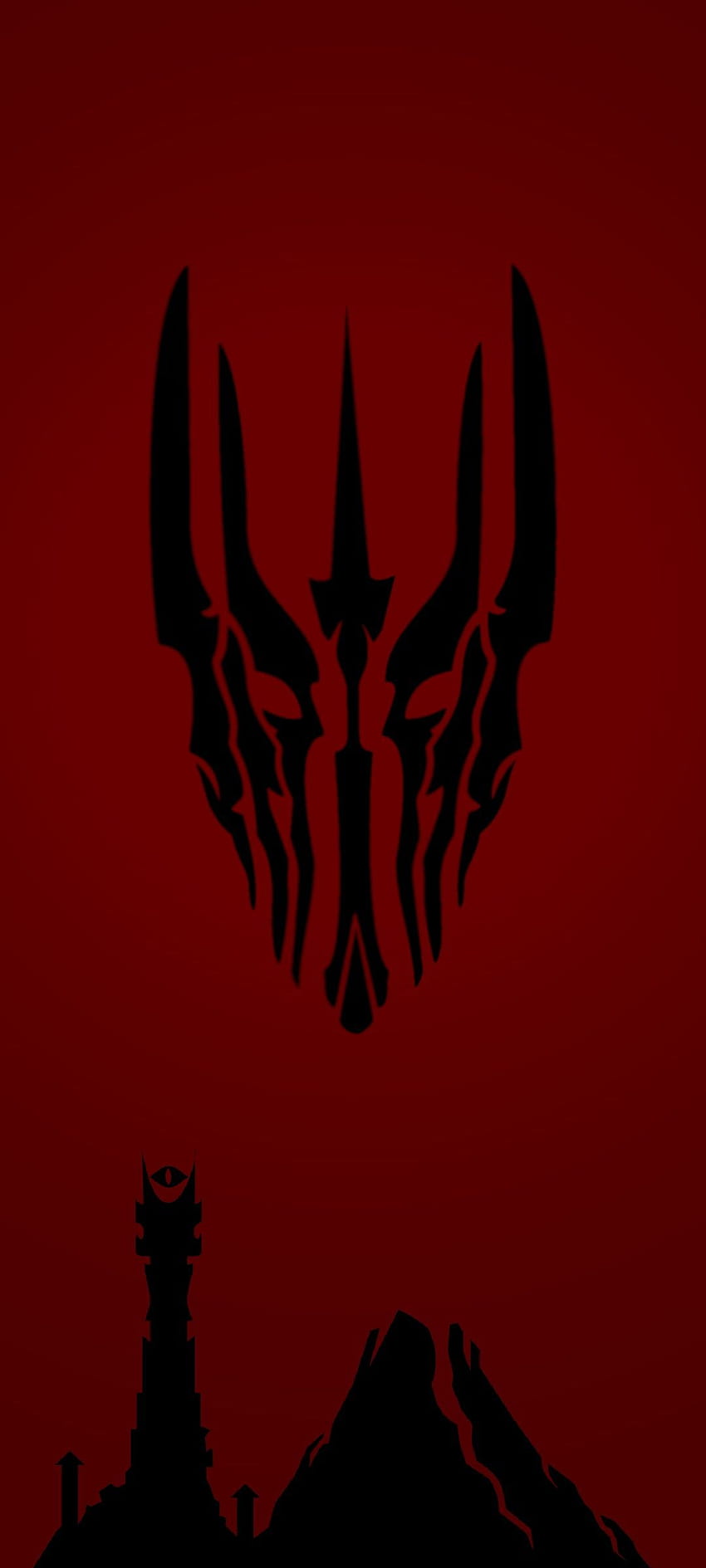Um Sauron Mordor que fiz para o meu telefone. Agradeceria algum feedback :): Lotr Papel de parede de celular HD