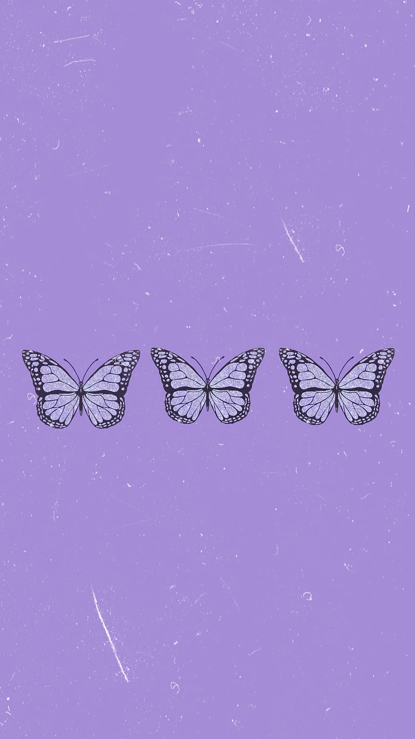 Estetyczny fioletowy motyl, ładny fioletowy motyl Tapeta na telefon HD