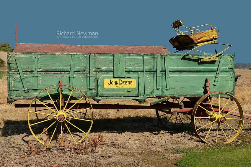 John Deere and Background , Old Wagon HD wallpaper
