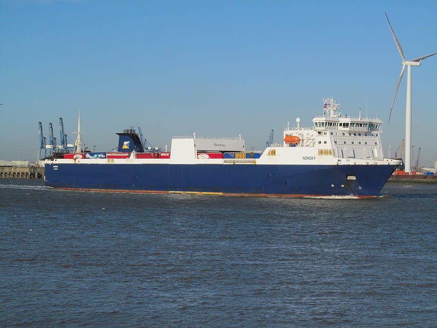 Norsky Cargo Ship, Boats, Cargo, Commercial, UK, River Thames, Ships HD wallpaper