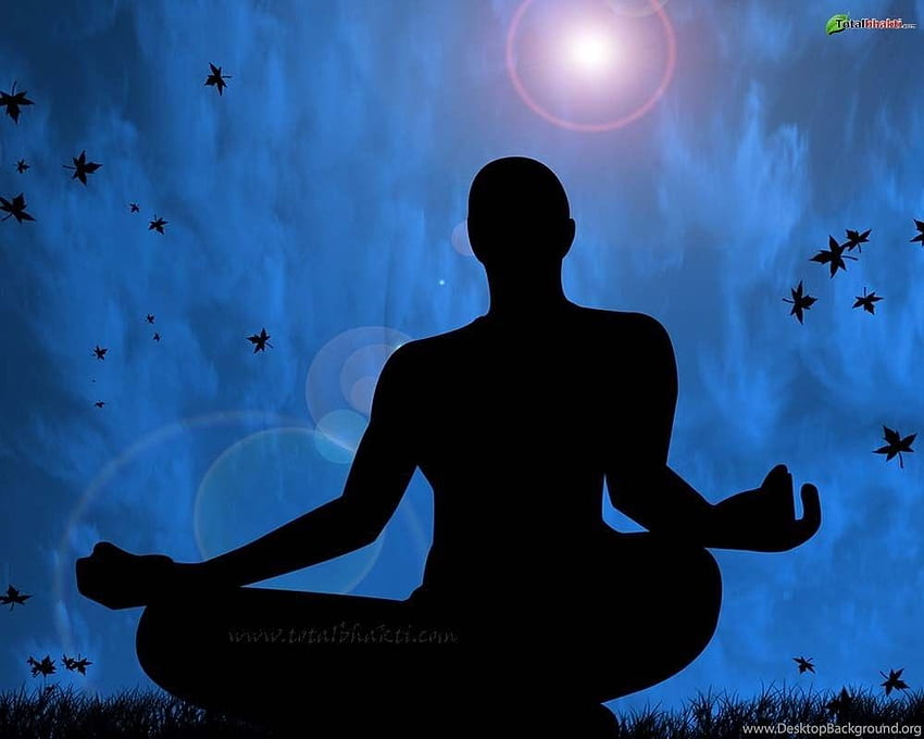 Meditation, Hindu, Meditations-Yoga. Hintergrund, spirituelle Meditation HD-Hintergrundbild
