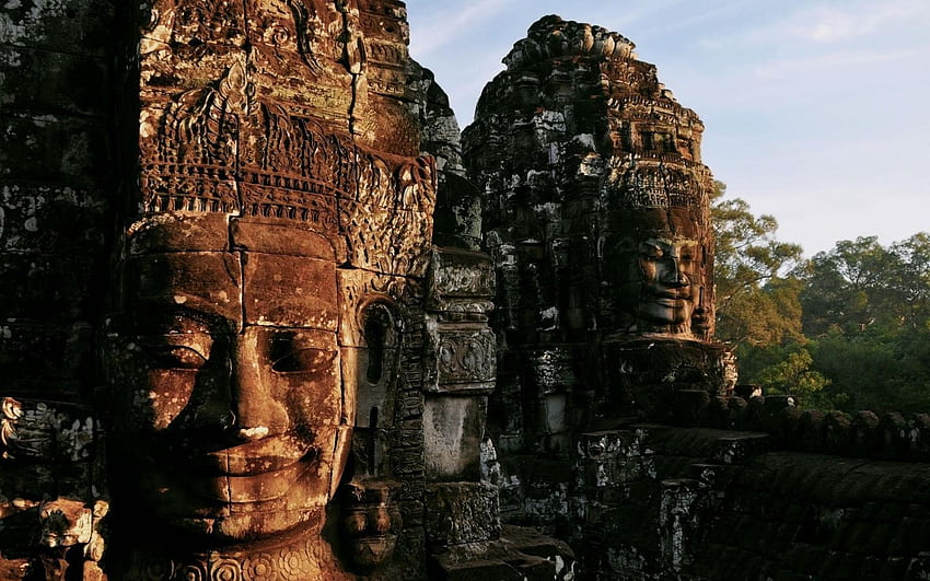 Antiker Tempel Kambodscha. Mystische und heilige Orte HD-Hintergrundbild