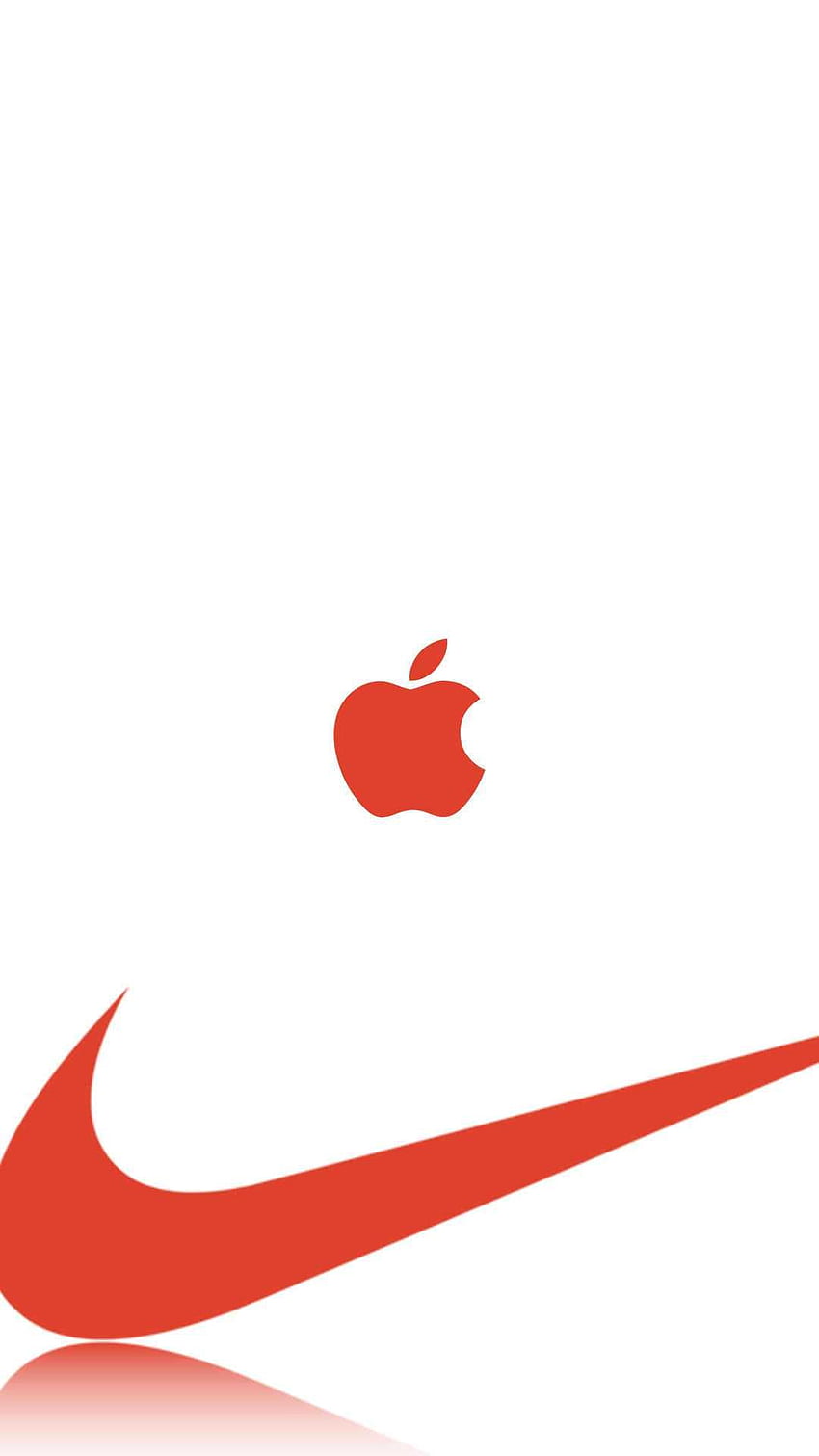 NIKE and Apple iPhone . Apple logo iphone, Apple iphone, Apple logo, Red Nike HD phone wallpaper
