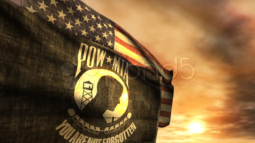 1097) Pow Mia And American Flags With Sunset. Stock Footage YouTube Background, American Flag Sunset HD wallpaper