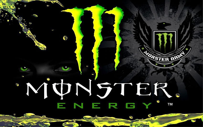 Logotipo Monster Energy Drink papel de parede HD