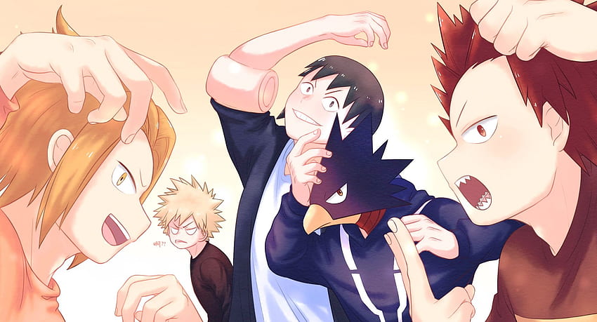 Katsuki Bakugou, Hanta Sero, Fumikage Tokoyami, Eijiro, Denki Kaminari ...