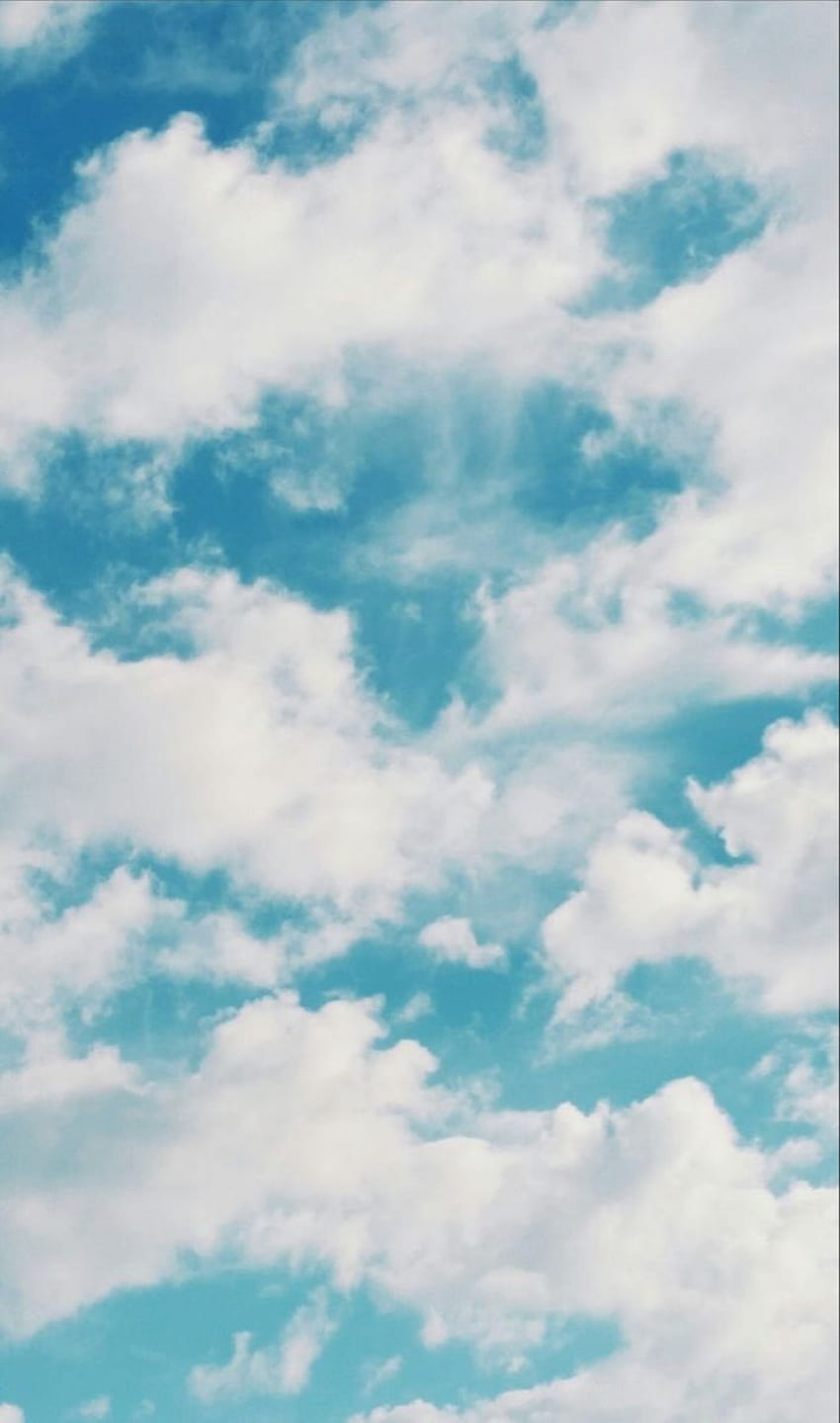 Clouds in 2020. Light blue aesthetic, Blue sky , Blue aesthetic pastel HD phone wallpaper