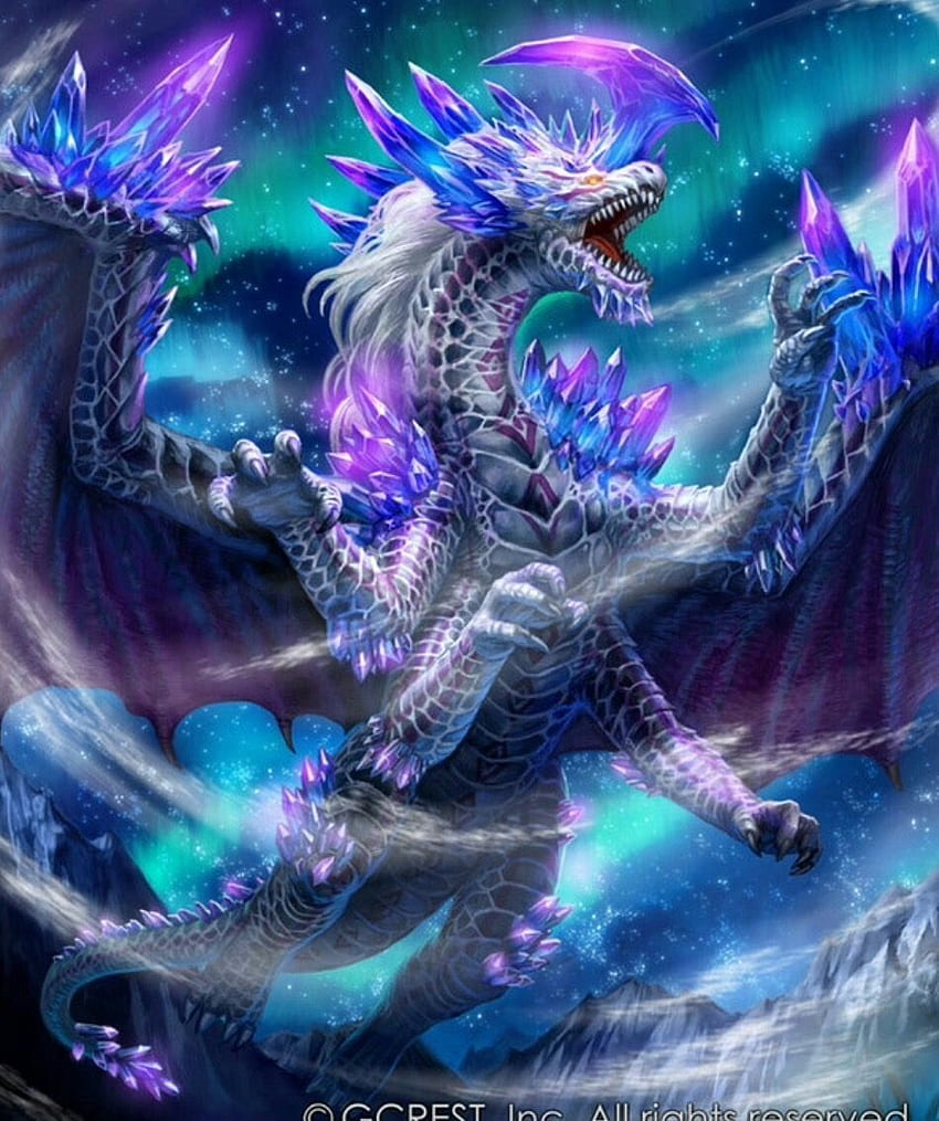 Crystal Dragon. Fantasy dragon, Mythical creatures art, Dragon, Dark Crystal Dragon HD phone wallpaper
