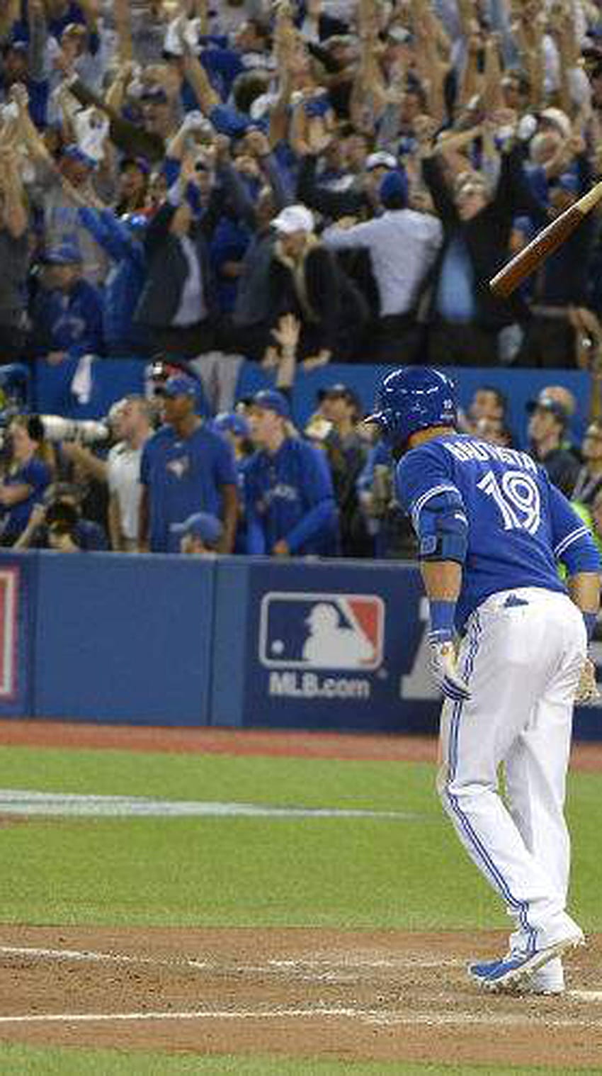 Jose Bautista's epic bat flip will be immortalized on a Topps