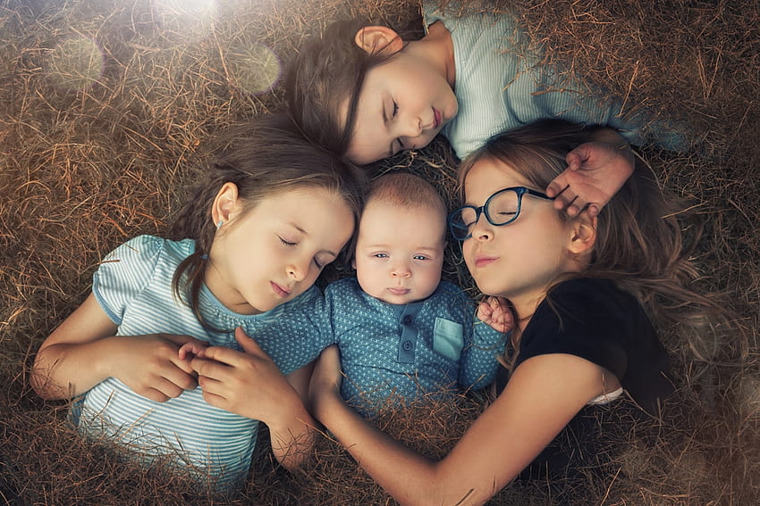ผู้พิทักษ์นอนหลับ เด็ก ผู้ปกครอง ทารก จอห์นวิลเฮล์ม สาว copil เด็กชาย หญ้าแห้ง นอนหลับ วอลล์เปเปอร์ HD