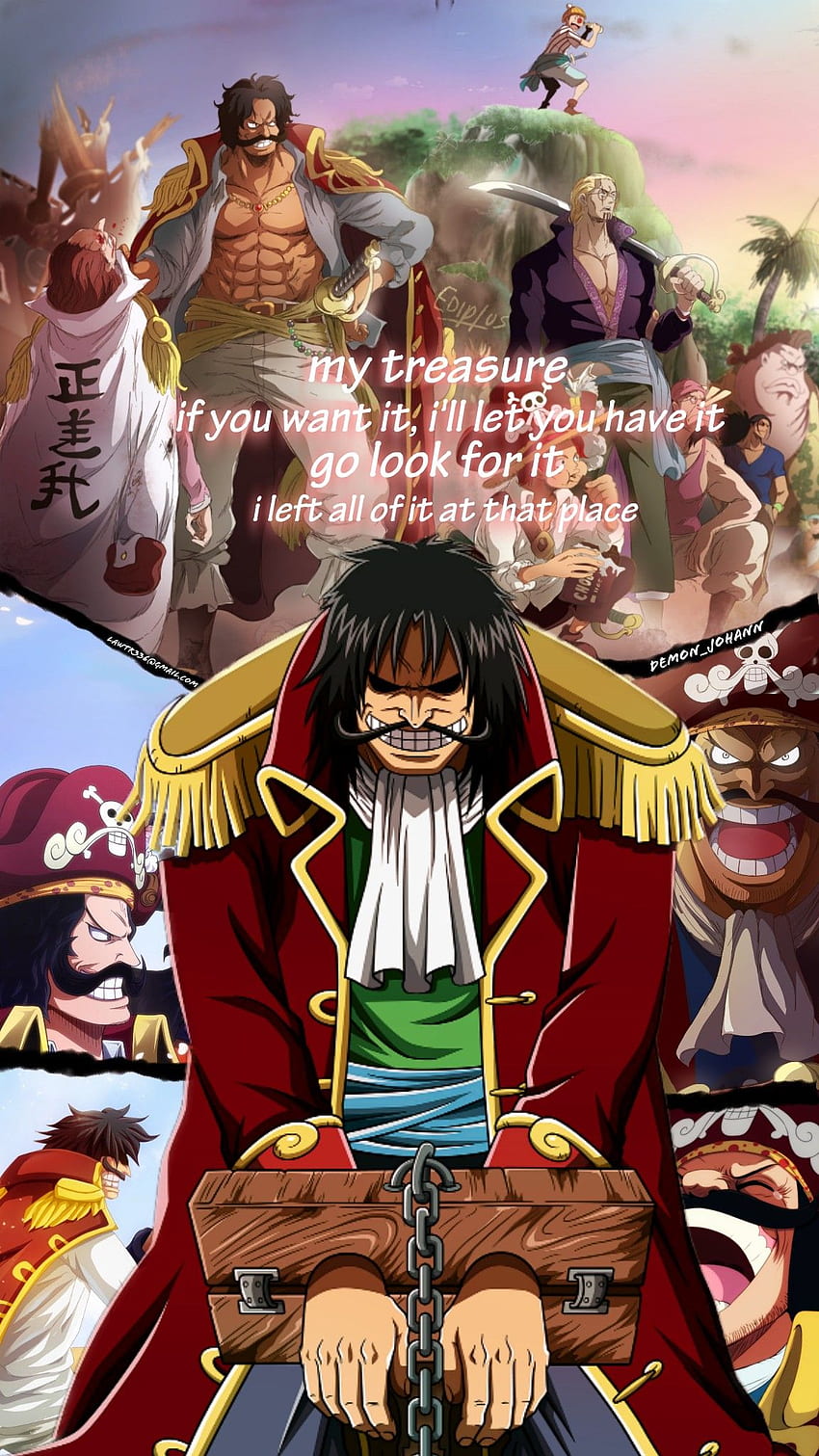 Gold D. Roger One Piece Pirate King ในปี 2021 One Piece Comic, One Piece Drawing, One Piece Manga วอลล์เปเปอร์โทรศัพท์ HD