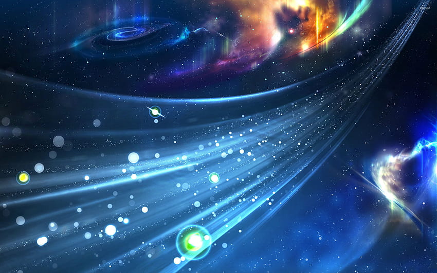 Helles Universum - Weltraum, blauer Universumsraum HD-Hintergrundbild