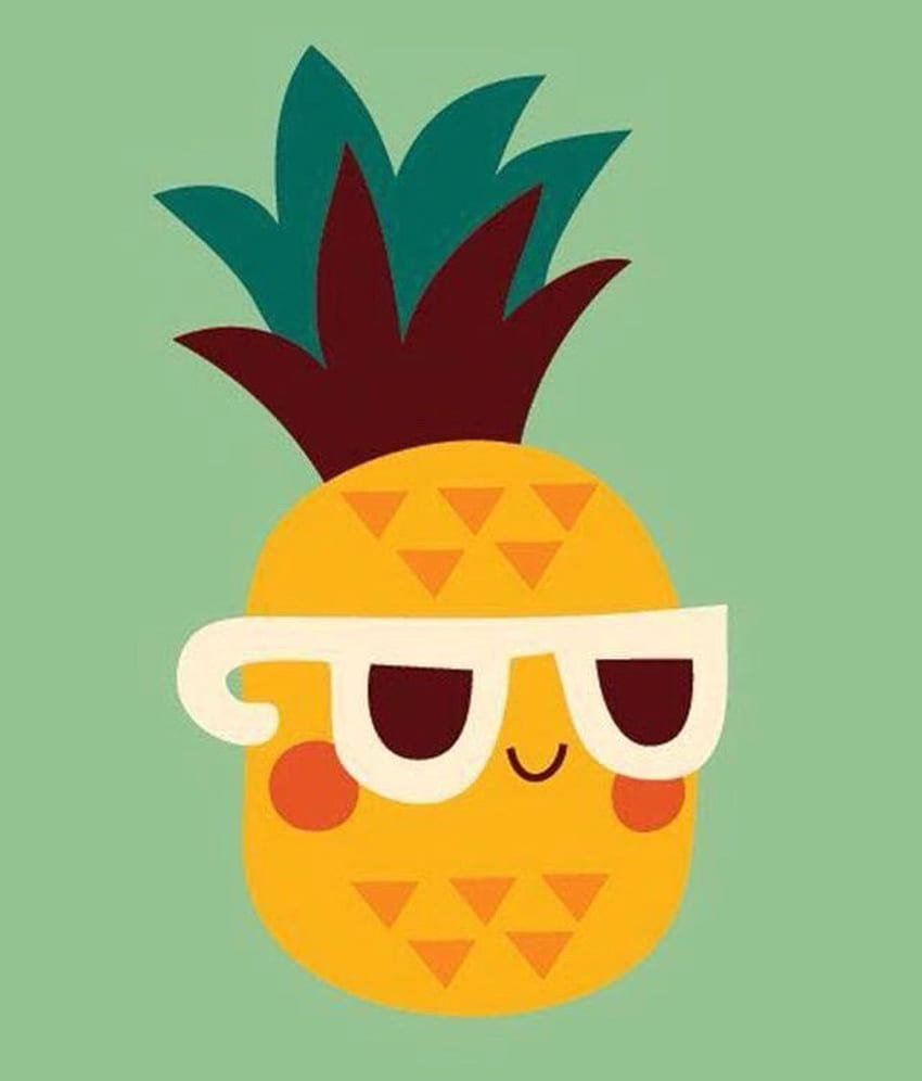 Cute Pineapple Wearing Sunglasses. Cute for , Cute , Pineapple sticker, Pineapple with Sunglasses HD phone wallpaper