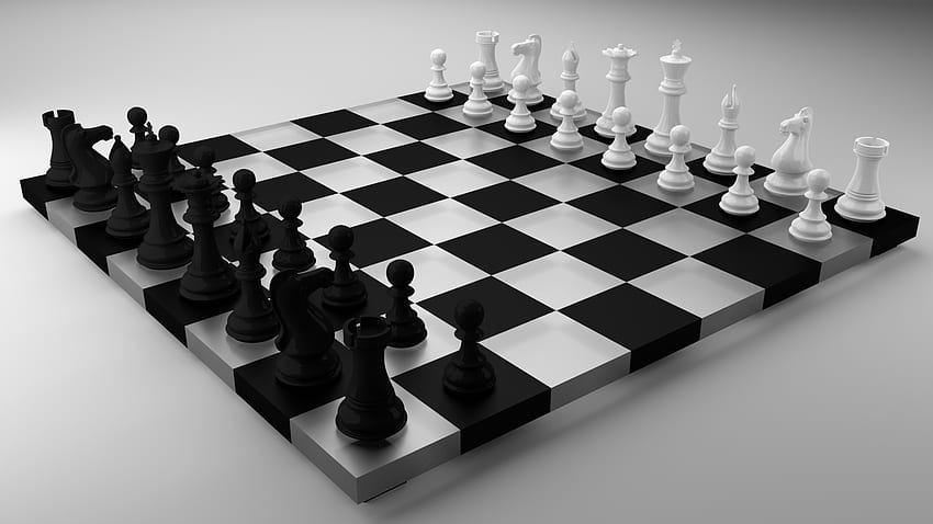 3D Chess Board HD wallpaper