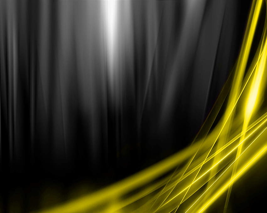 Black And Yellow, Black and Gold Abstract HD wallpaper