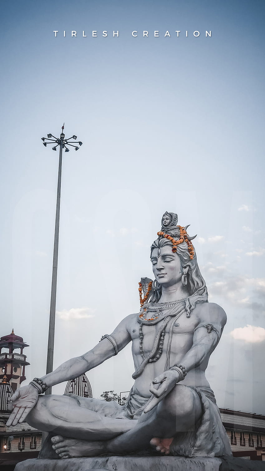 Shiva, cloud, sky, haridwar, hindu, bholebaba, railway HD phone wallpaper