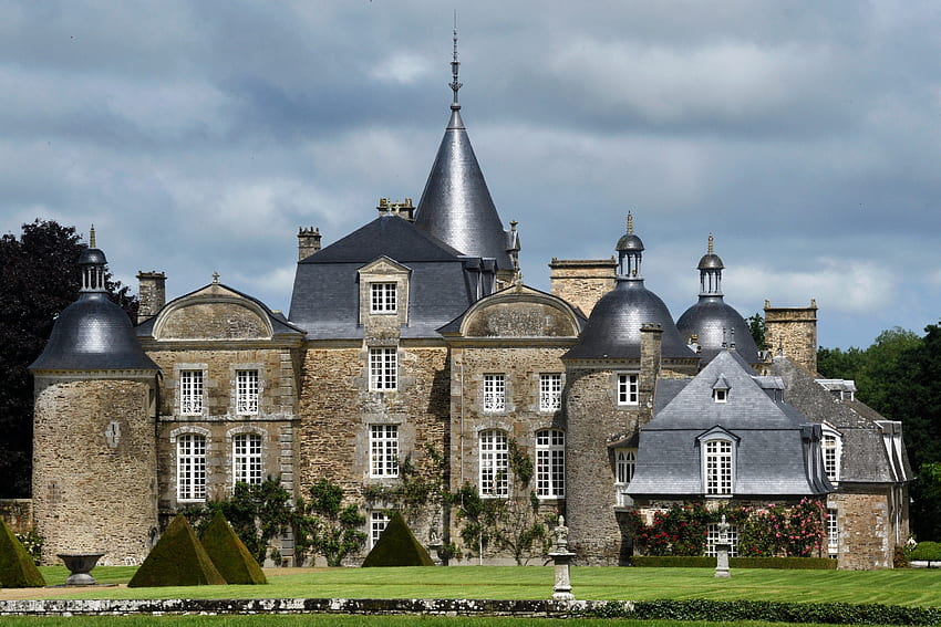 Chateau de la Bourbancais, 프랑스, ​​돌, 성, 프랑스, ​​집 HD 월페이퍼