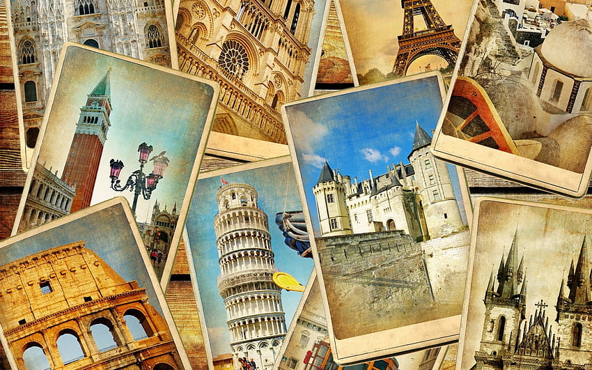 Vintage Travel ✓ Die Galerien von, History Collage HD-Hintergrundbild