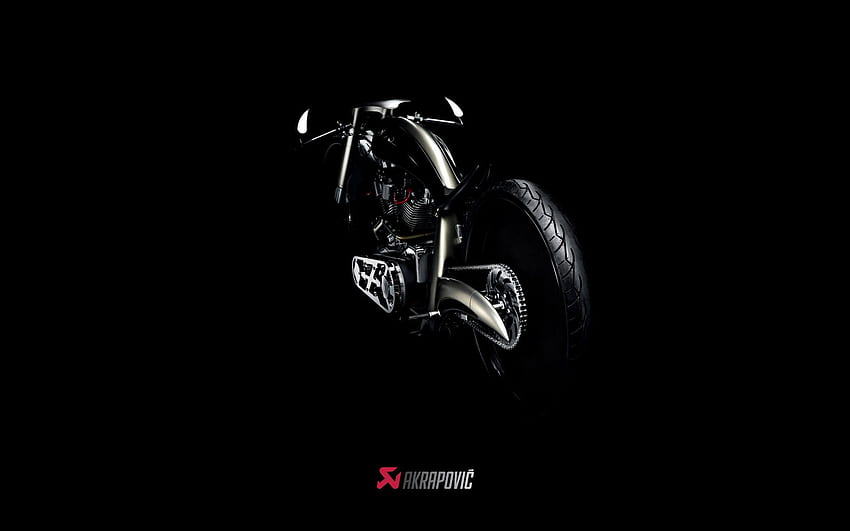 Akrapovic Morsus Custom Bike (1920×1200). Custom, Black Motorcycle HD wallpaper