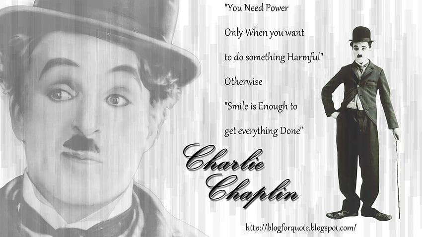 Charlie Chaplin Quotes HD wallpaper
