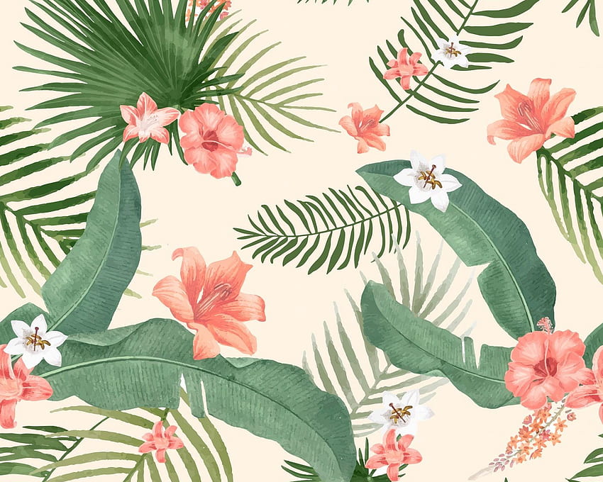 Premium vector of Tropical background with palm leaves  for your  Mobile   Tablet Explore Tropical Background Tropical  Tropical  Tropical Aesthetic  Tropical Leaves HD wallpaper  Pxfuel