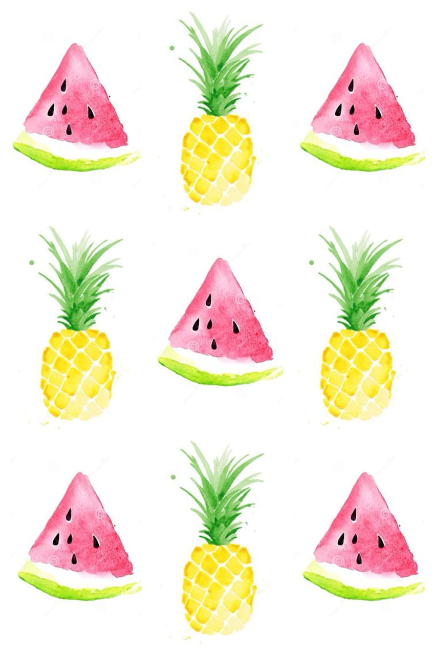 Pineapple & watermelon background. Watermelon , Fruit , Pineapple, Cool Watermelon HD phone wallpaper