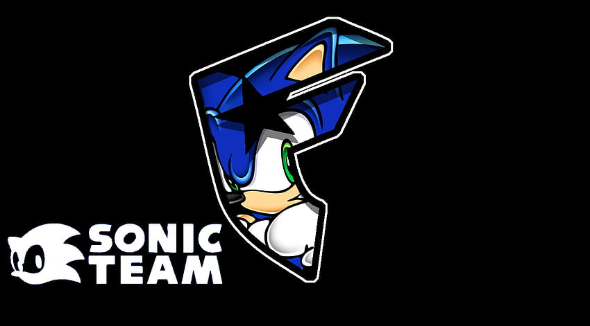 Sonic con famoso logo Overlay Sfondo HD