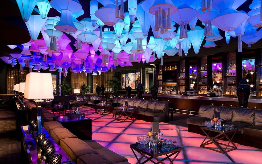 Architettura design bar illuminazione night club salotto al neon. Discoteche di Las Vegas, Design di discoteche, Wynn Las Vegas, Dance Club Sfondo HD