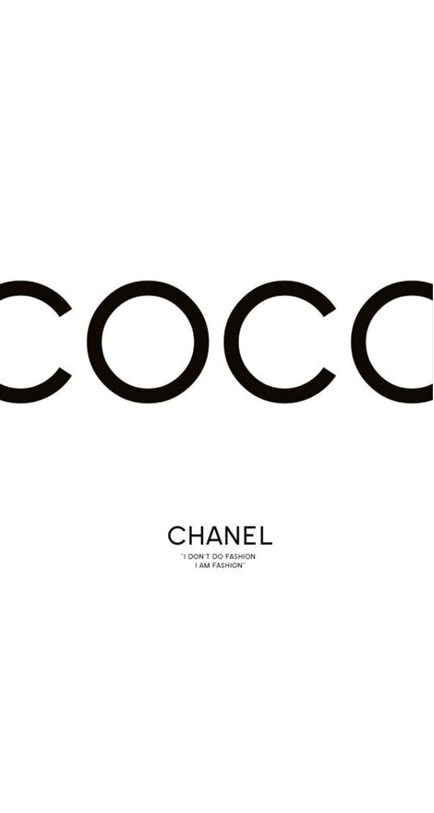 Coco Chanel, logotipo de Chanel fondo de pantalla del teléfono