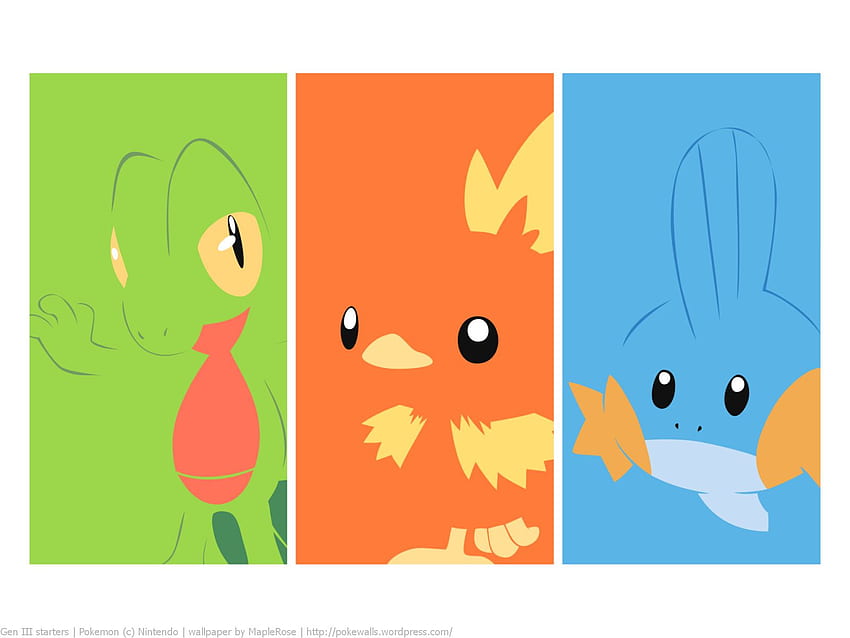PokéWalls. Gotta Wall 'em All! A Pokémon Blog, Pokemon Starters Gen 4 HD wallpaper