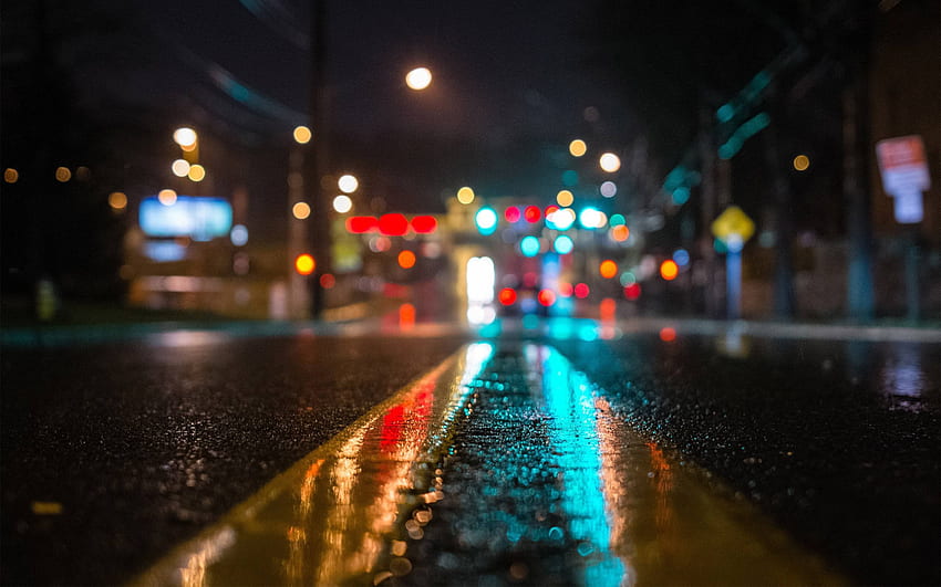 Straße bei Nacht [] :: Nachtansicht HD-Hintergrundbild