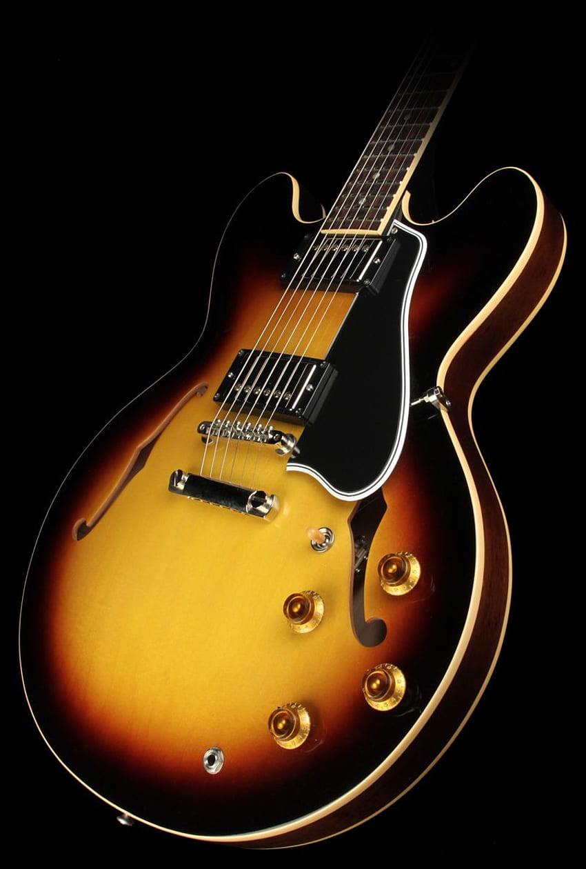 Gibson Custom Shop 50th Anniversary '60 ES 335 Slim Neck E-Gitarre Antik Vintage Sunburst Gebraucht. Gibson Custom Shop, E-Gitarre, Gitarre, Gibson 335 HD-Handy-Hintergrundbild