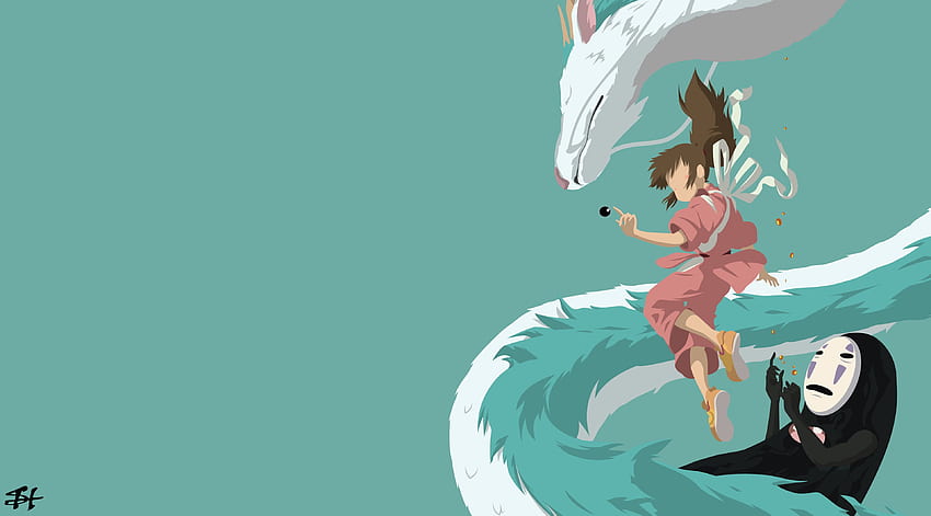 El viaje de Chihiro anime digital, El viaje de Chihiro Studio Ghibli fondo de pantalla