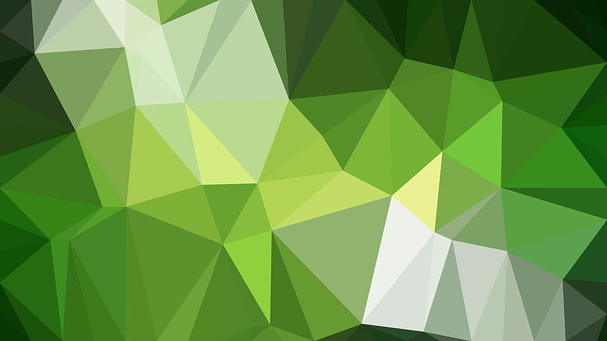 Green Polygon Abstract Background Vector Graphic HD wallpaper