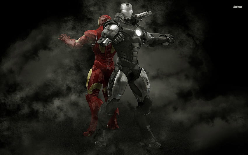 War Machine e Iron Man - Film, Grey Iron Man Sfondo HD