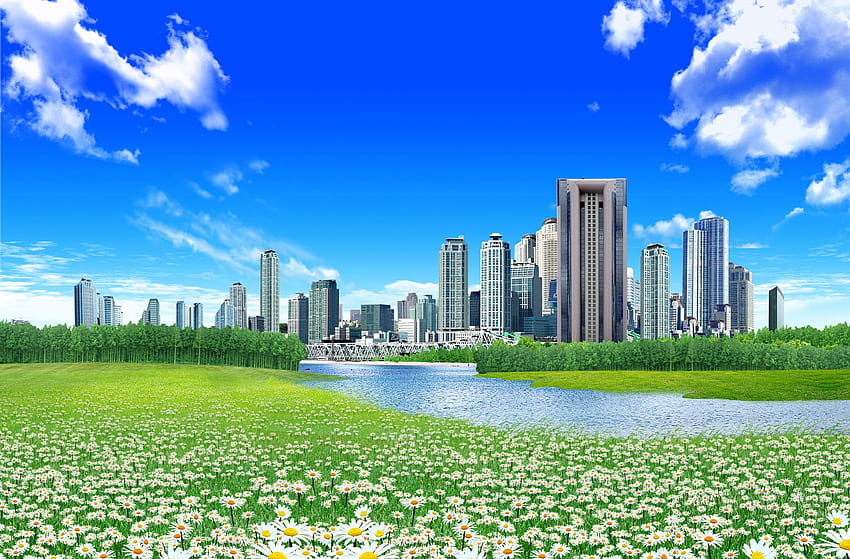 Definición de natural y urbano 584 - Paisaje y Urbano - Ciudad fondo de pantalla
