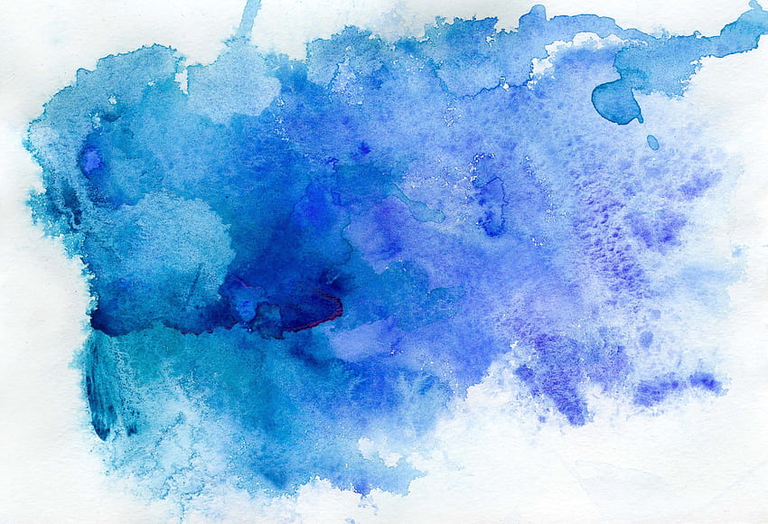Removable Mural Peel & Stick Abstract Blue Watercolor HD wallpaper