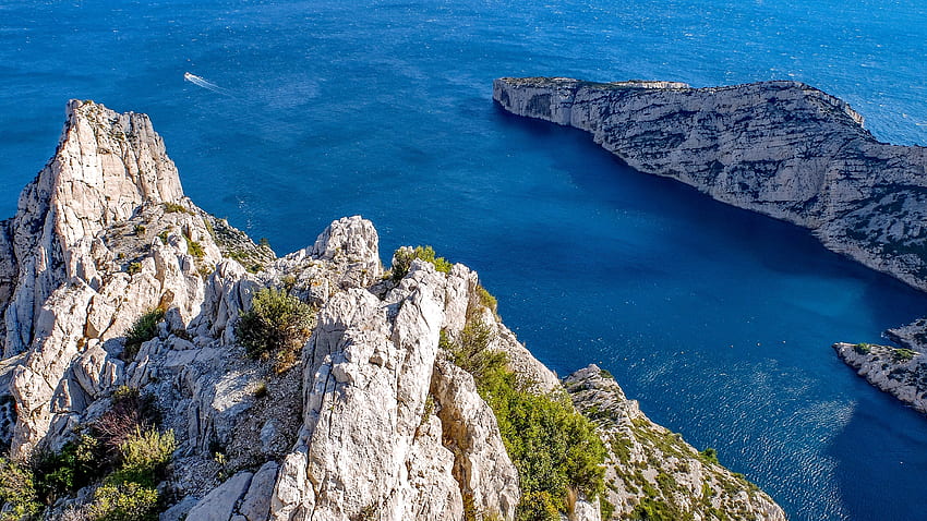 Nature, Sea, Rocks, France, Marseilles, Topsail HD wallpaper