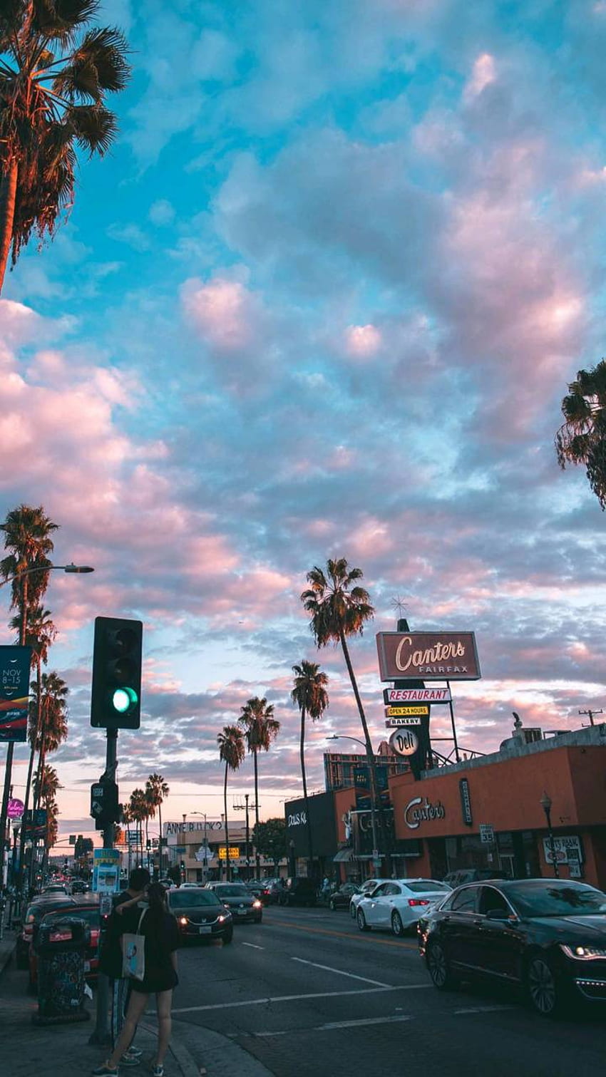 Calle Los Ángeles fondo de pantalla del teléfono