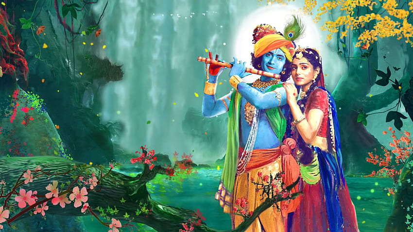 Radha Krishna Star Bharat Serial . Hindu Gods and Goddesses HD wallpaper